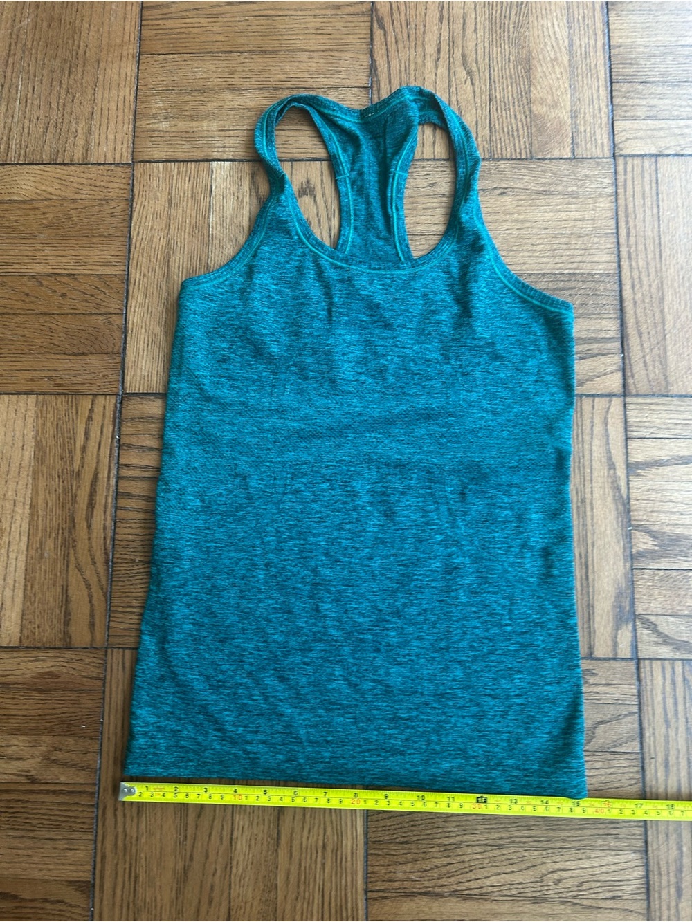 lululemon athletica swiftly tech Teal Heather Racerback Tank